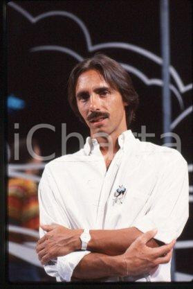 35mm vintage slide* 1982 ca ITALY Pop-rock singer-songwriter Marco FERRADINI 12
