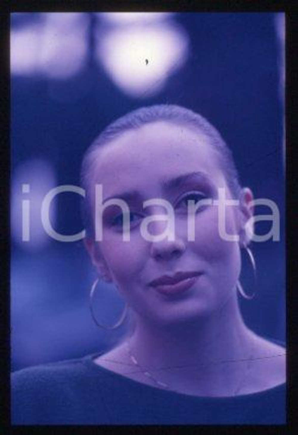 35mm vintage slide* 1986 ca ITALY Portrait of a singer Anna BUSSOTTI (3)
