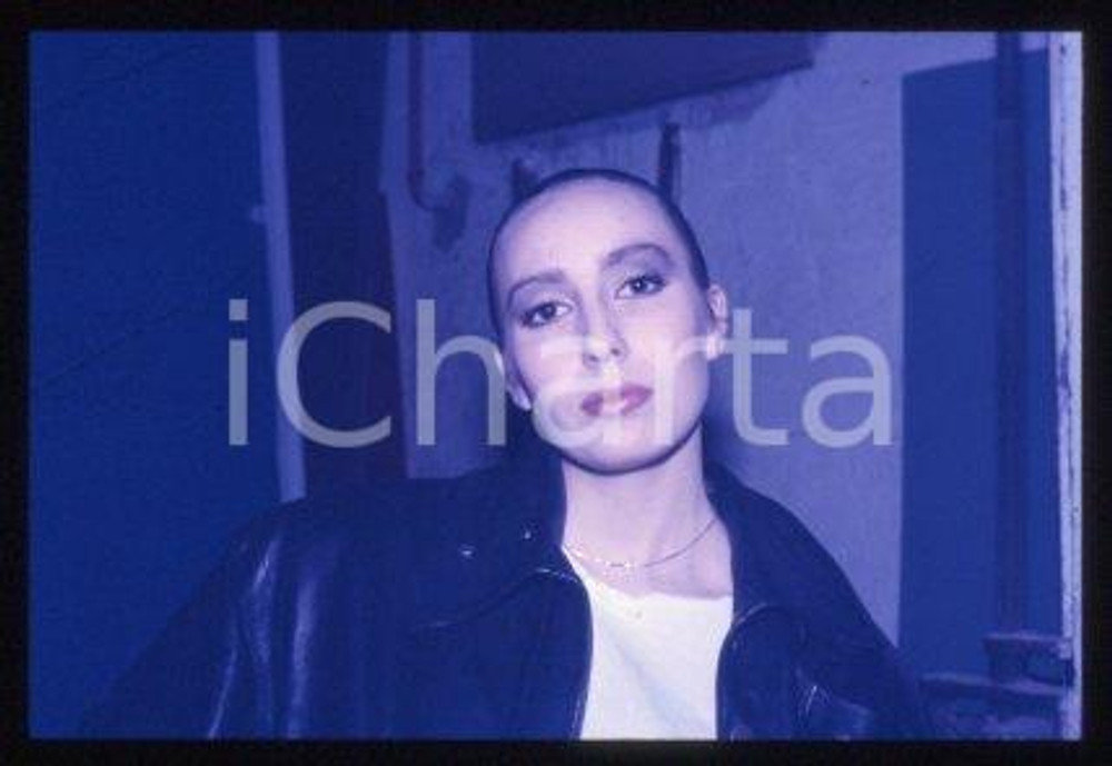 35mm vintage slide* 1986 ca ITALY Portrait of a singer Anna BUSSOTTI (4)