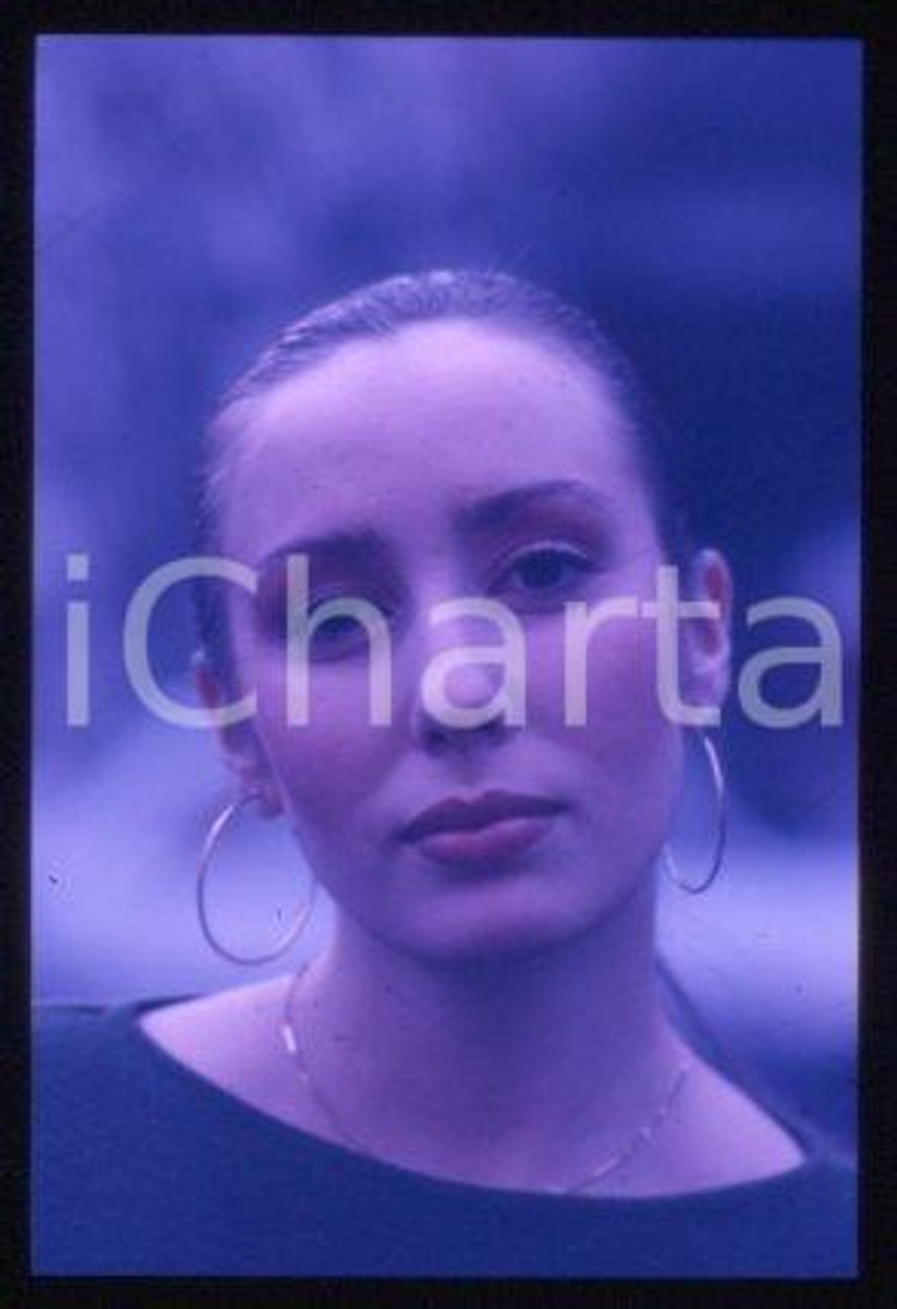 35mm vintage slide* 1986 ca ITALY Portrait of a singer Anna BUSSOTTI (6)