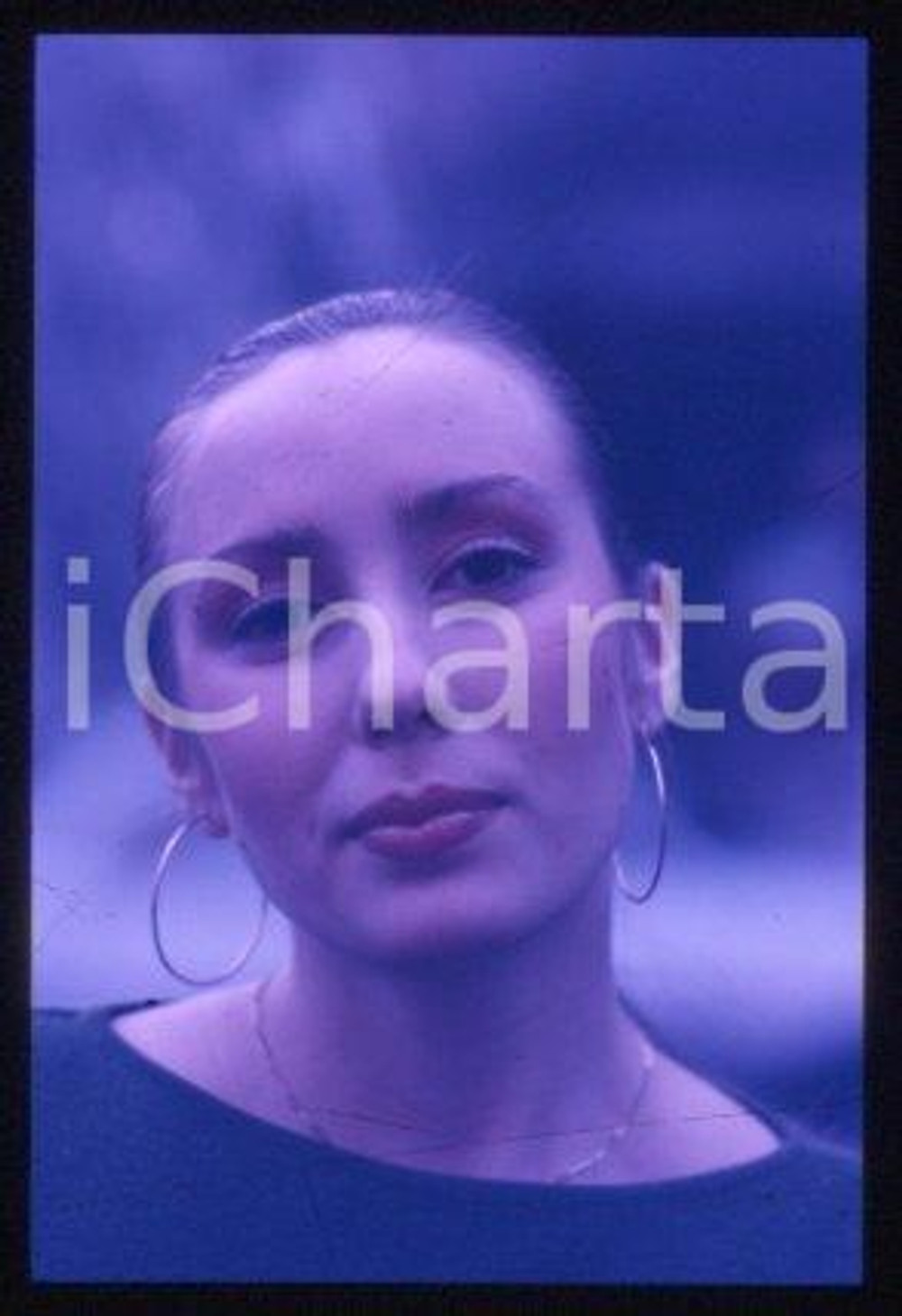 35mm vintage slide* 1986 ca ITALY Portrait of a singer Anna BUSSOTTI (7)