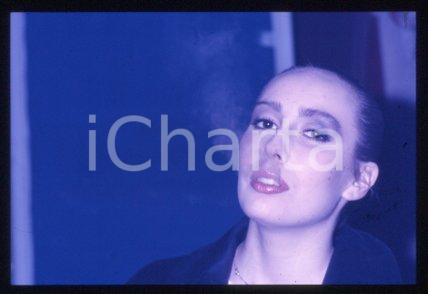 35mm vintage slide* 1986 ca ITALY Portrait of a singer Anna BUSSOTTI (9)