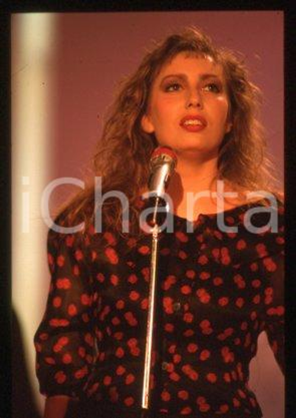 35mm vintage slide* 1986 ca ITALY Portrait of a singer Anna BUSSOTTI (14)