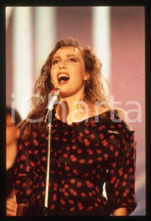 35mm vintage slide* 1986 ca ITALY Portrait of a singer Anna BUSSOTTI (15)