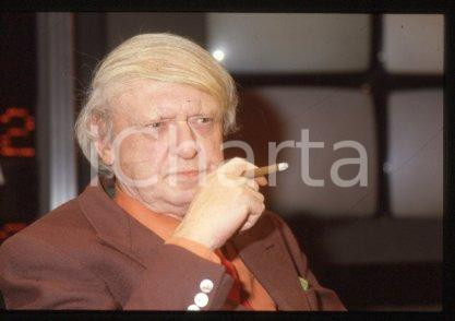 35mm vintage slide* 1985 RAI UNO - OGGI & DOMANI writer Anthony BURGESS (2)