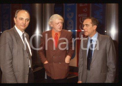 35mm vintage slide* 1985 RAI UNO OGGI & DOMANI Anthony BURGESS Giulio POLETTI 24