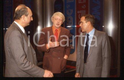 35mm vintage slide* 1985 RAI UNO OGGI & DOMANI Anthony BURGESS Giulio POLETTI 25