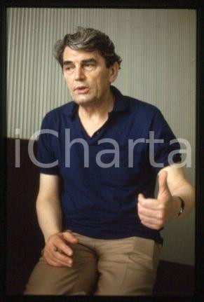 35mm vintage slide* 1985 ca MILAN Portrait of an English actor Edmund PURDOM 10