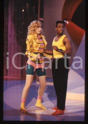 35mm vintage slide* 1989 ca MILAN "ODIENS" Gregg BURGE & Lorella CUCCARINI (3)