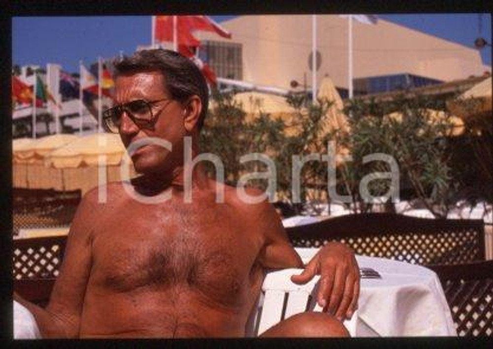 35mm vintage slide* 1989 ca CANNES an American actor Roy SCHEIDER (25)