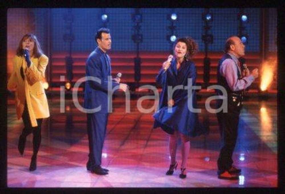 35mm vintage slide* 1995 ca ITALY a vocal group THE MANHATTAN TRANSFER (74)