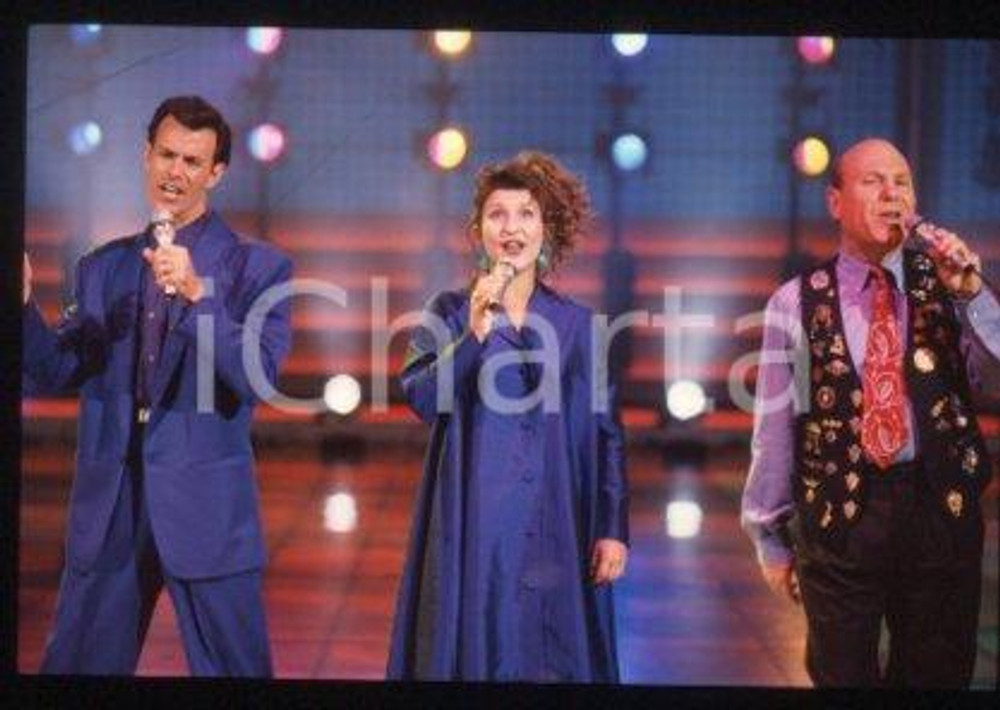 35mm vintage slide* 1995 ca ITALY a vocal group THE MANHATTAN TRANSFER (76)