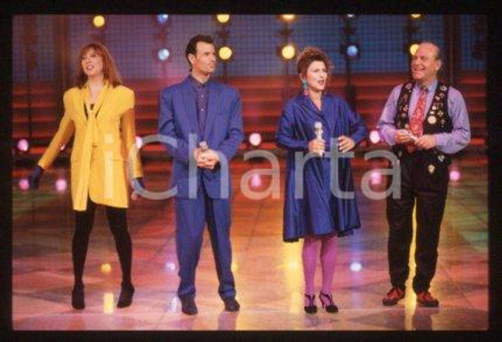35mm vintage slide* 1995 ca ITALY a vocal group THE MANHATTAN TRANSFER (79)