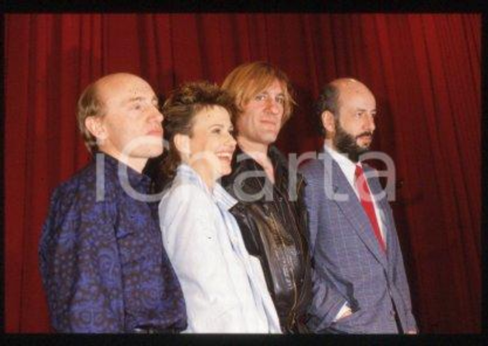 35mm vintage slide* 1986 CANNES Gérard DEPARDIEU MIOU-MIOU Bertrand BLIER (22)
