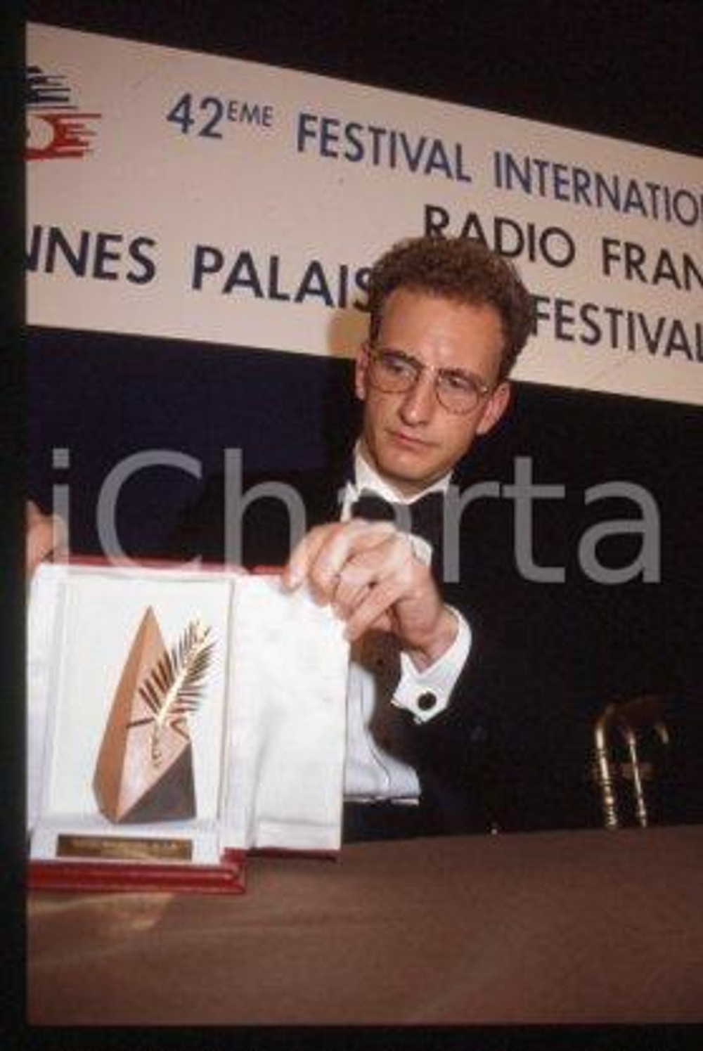 35mm vintage slide* 1989 CANNES Director Steven SODERBERGH "SEX LIES & VIDEO" 2
