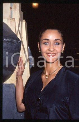 35mm vintage slide* 1991 ca ITALY TV Presenter & actress Terri SCHIAVO (1)