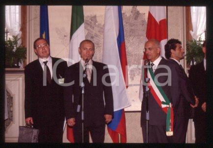 35mm vintage slide* 2000 MILAN President Vladimir PUTIN & Gabriele ALBERTINI 44