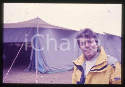 35mm vintage slide* 1987 ca SANREMO PALAROCK English guitarist Paul JEFFREY (2)