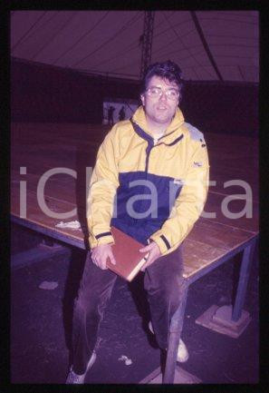 35mm vintage slide* 1987 ca SANREMO PALAROCK English guitarist Paul JEFFREY (3)