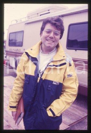 35mm vintage slide* 1987 ca SANREMO PALAROCK English guitarist Paul JEFFREY (5)