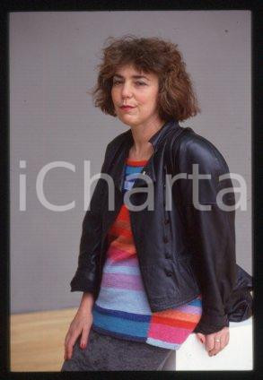 35mm vintage slide* 1990 ca LITERATURE German journalist-author Irina LIEBMANN 1