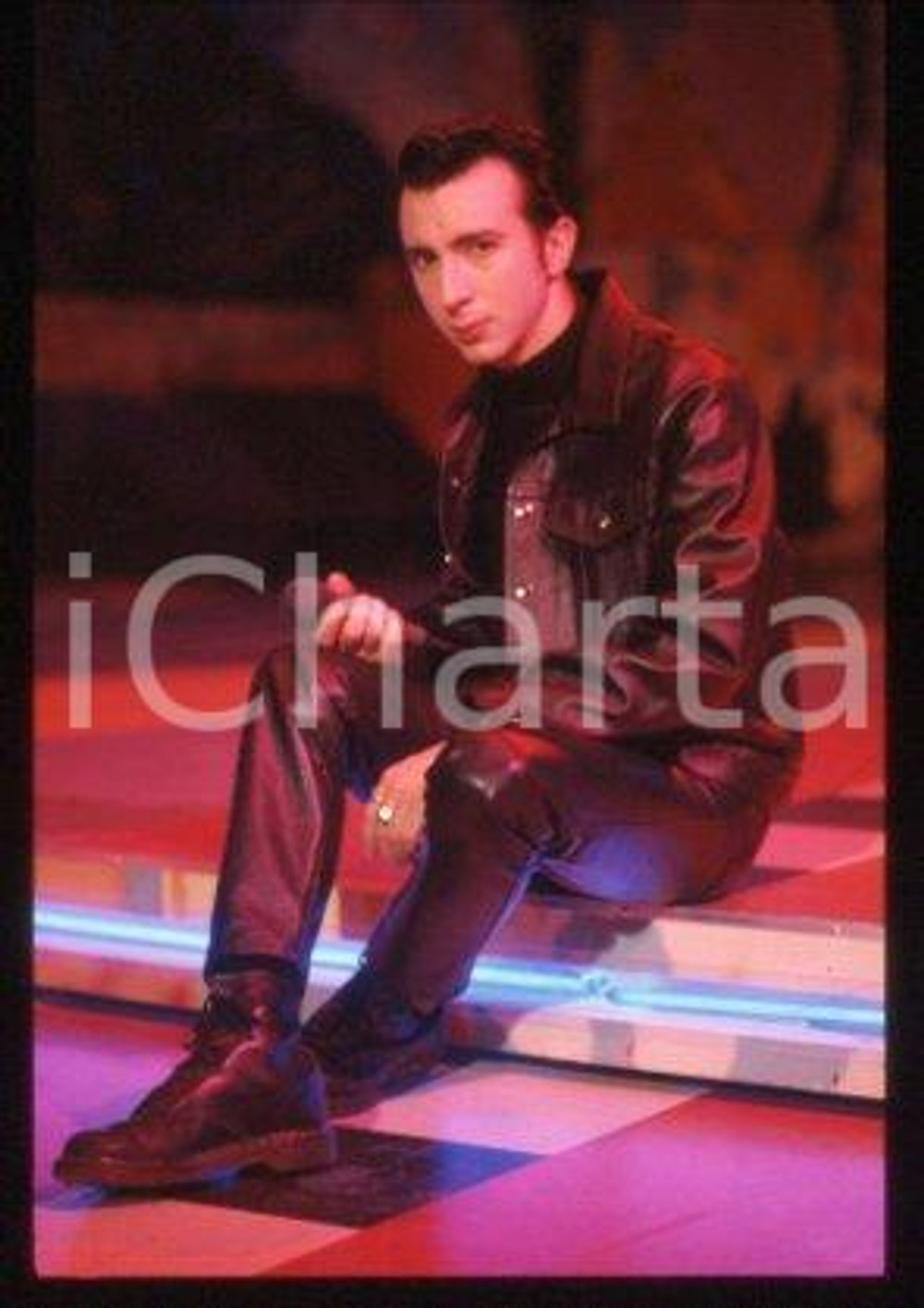 35mm vintage slide* 1990 ca MILAN Portrait of an English singer Marc ALMOND (10)