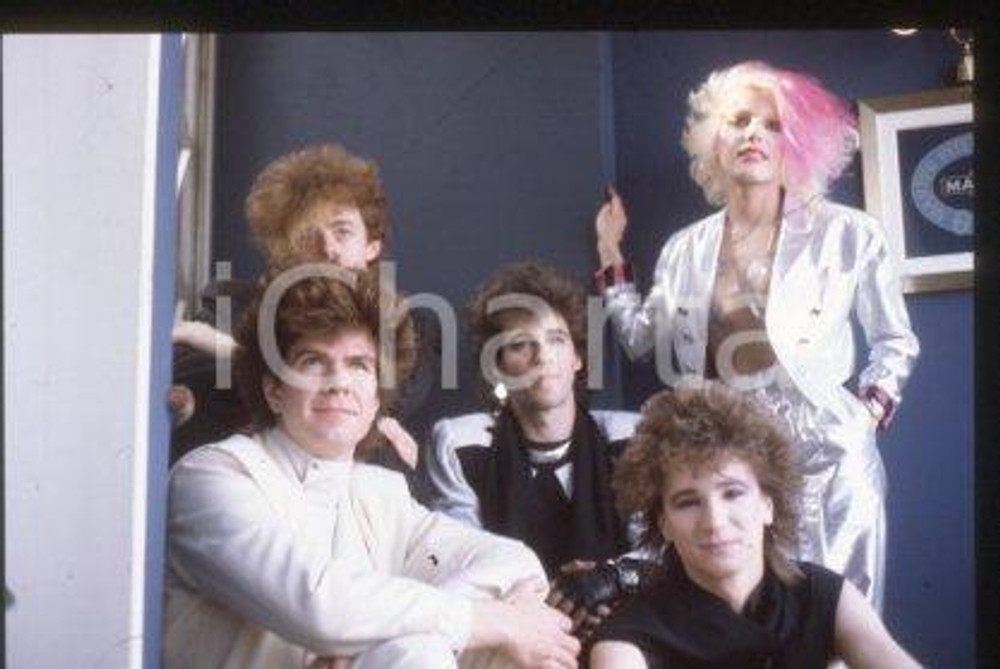 35mm vintage slide* 1983 ITALY Rock band MISSING PERSONS Dale & Terry BOZZIO 10