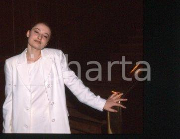 35mm vintage slide* 1998 MILANO TEATRO "HOLLYWOOD" L'attrice Julka BEDESCHI (20)