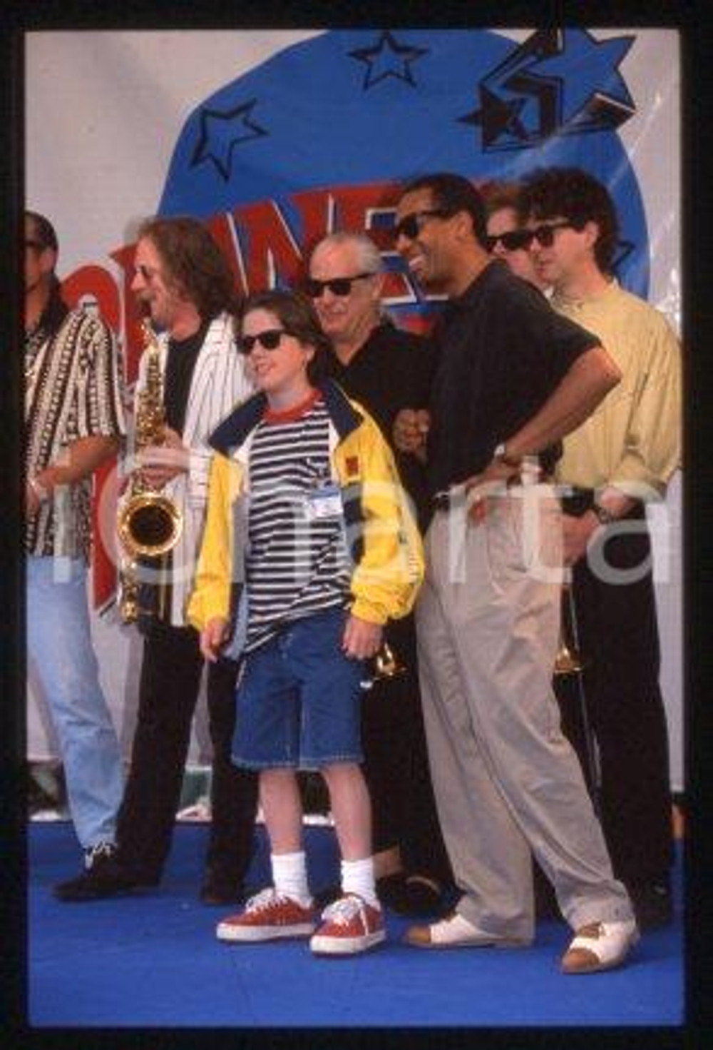 35mm vintage slide* 1998 CANNES Dan AYKROYD Joe MORTON J. Evan BONIFANT (3)