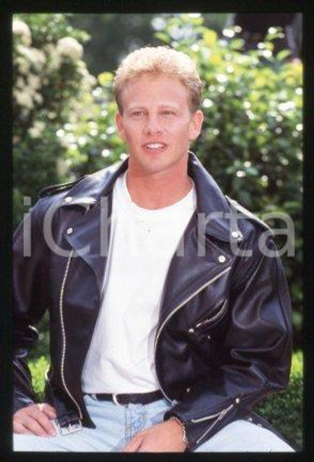 35mm vintage slide* 1995 ca MILAN Portrait of an American actor Ian ZIERING (1)