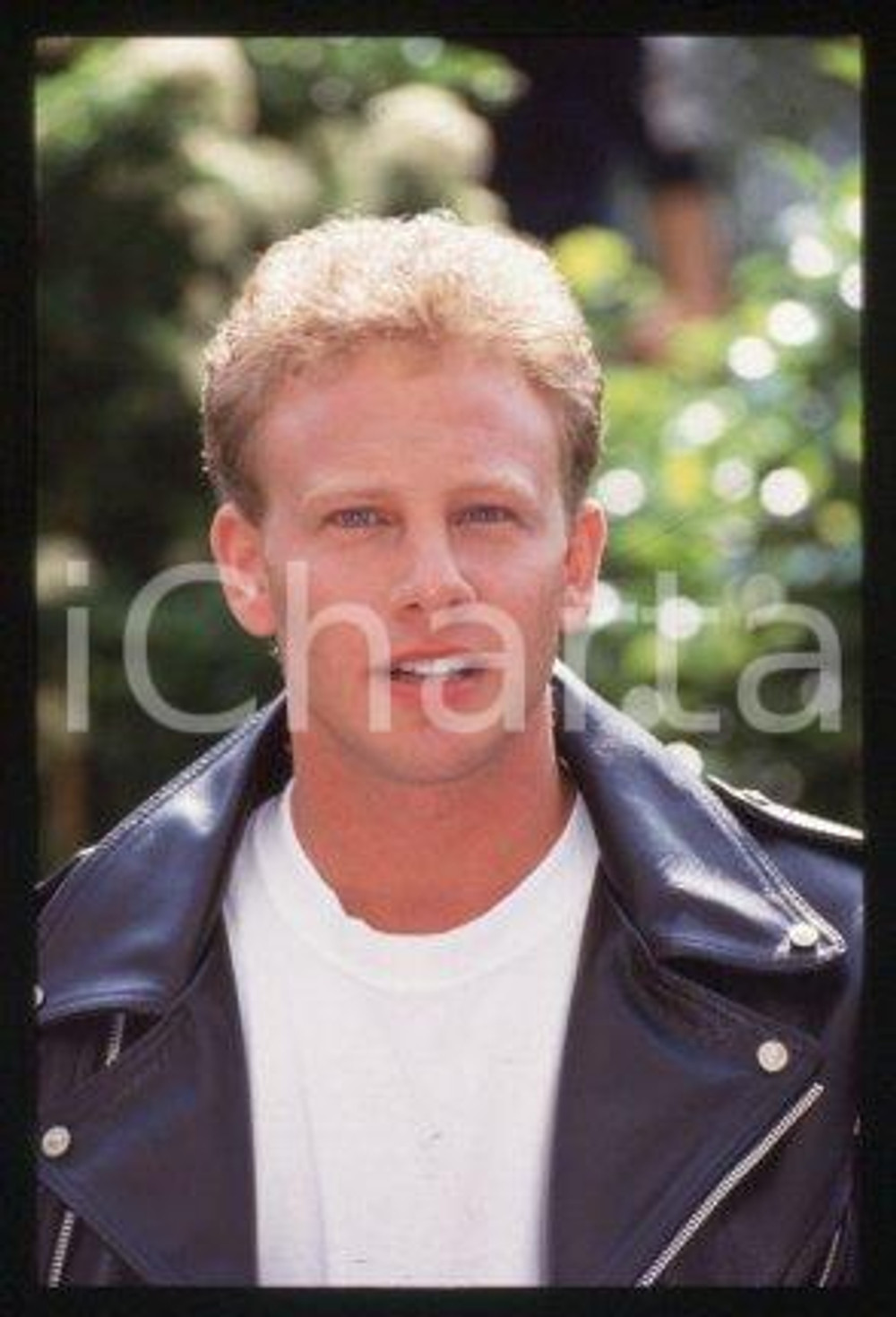 35mm vintage slide* 1995 ca MILAN Portrait of an American actor Ian ZIERING (2)