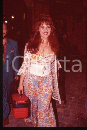 35mm vintage slide* 1986 ca ITALY a singer and actress Manuela VILLA (1)