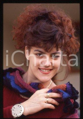 35mm vintage slide* 1986 ca ITALY Portrait of singer & actress Manuela VILLA (3)