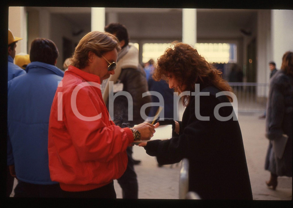 35mm vintage slide* 1988 AIRC Gara beneficenza - Keke ROSBERG firma autografo