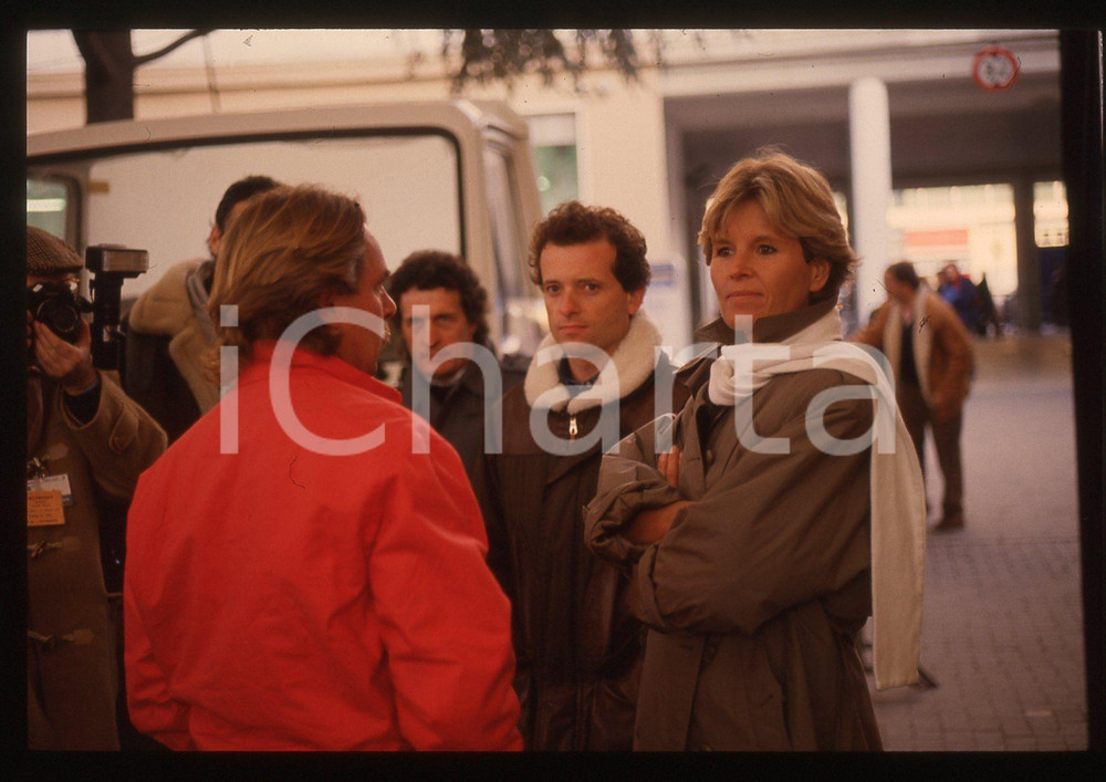 35mm vintage slide* 1988 AIRC Gara beneficenza Keke ROSBERG con la moglie Sina 2