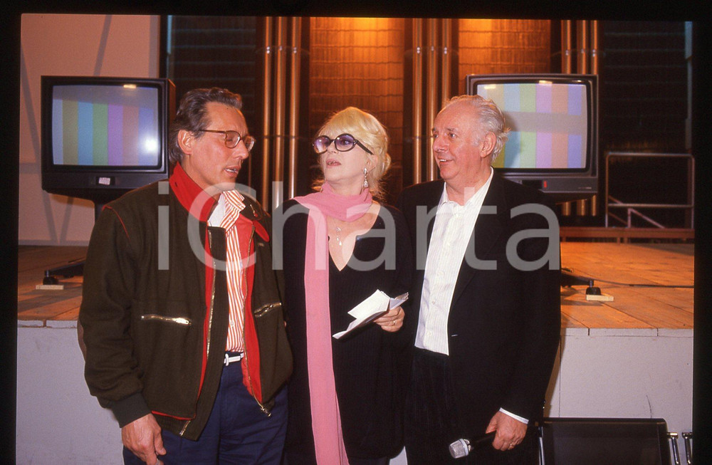 35mm vintage slide* 1988 RAI 3 TRASMISSIONE FORZATA Dario FO con Franca RAME 4