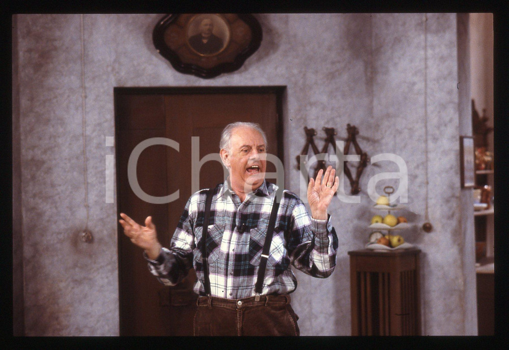 35mm vintage slide* 1988 RAI 3 Dario FO conduce TRASMISSIONE FORZATA (3)