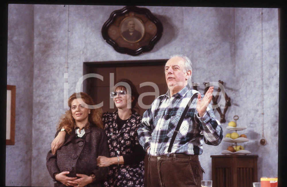 35mm vintage slide* 1988 RAI 3 TRASMISSIONE FORZATA Dario FO con Franca RAME 27