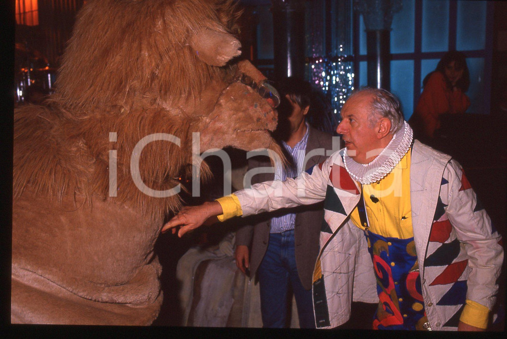 35mm vintage slide* 1988 RAI 3 TRASMISSIONE FORZATA Dario FO - Ritratto (9)