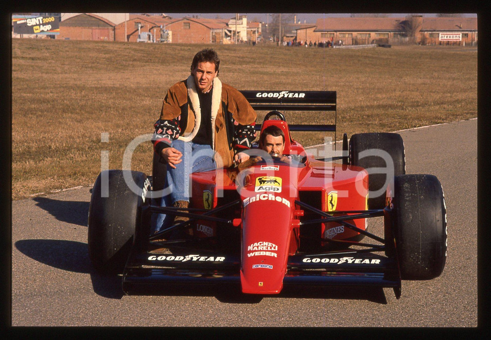 35mm vintage slide* 1989 FIORANO Nigel MANSELL e Gerhard BERGER - FERRARI 640 F1