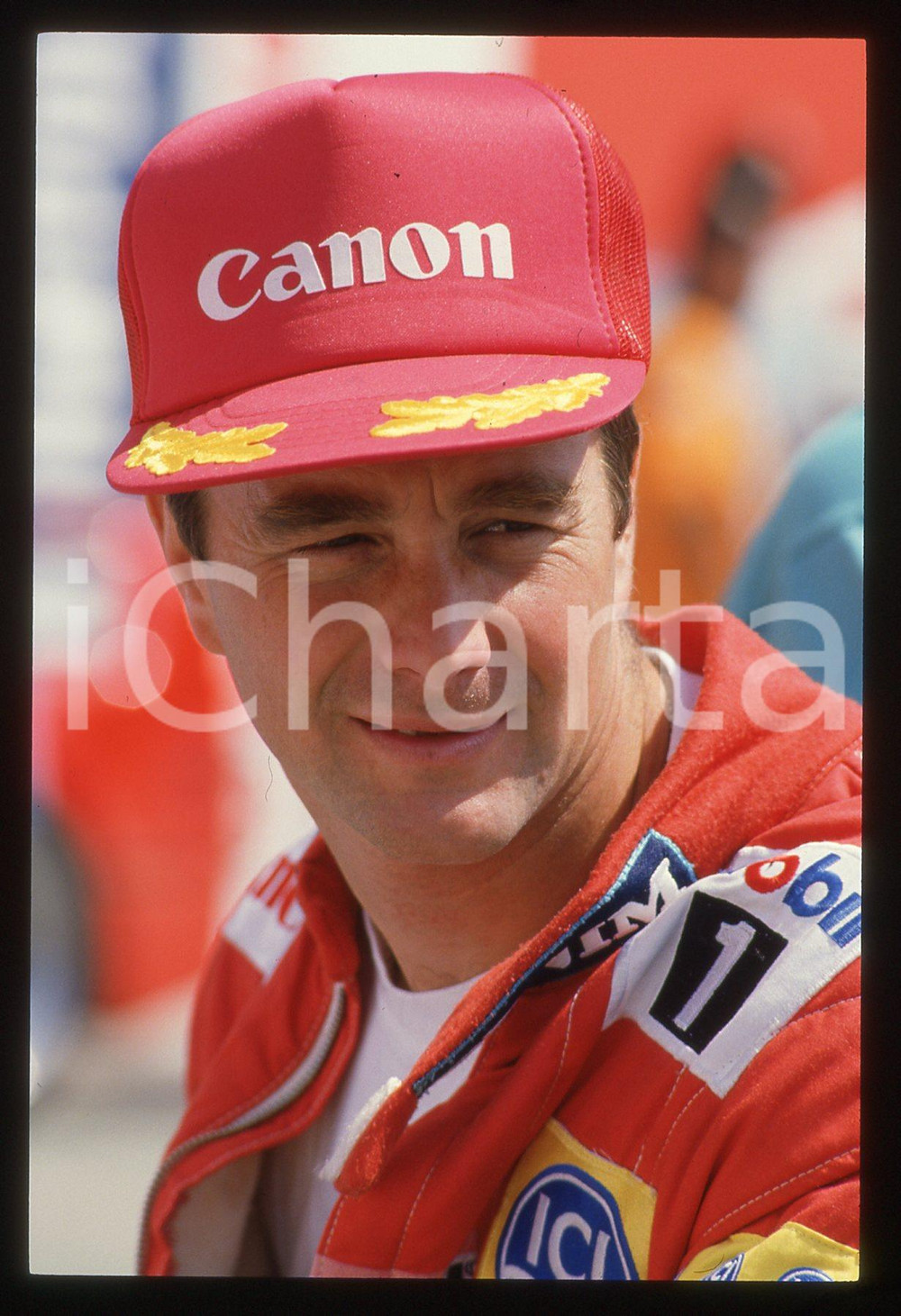 35mm vintage slide* 1988 GP MONZA Nigel MANSELL scuderia WILLIAMS - Ritratto (6)