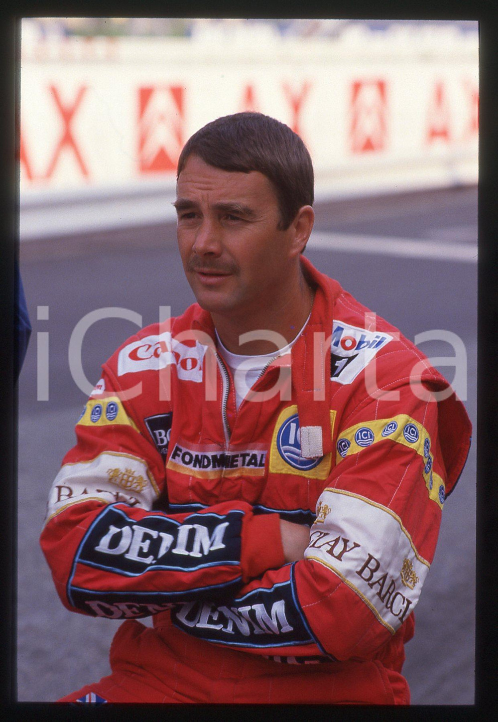 35mm vintage slide* 1988 GP MONZA Nigel MANSELL scuderia WILLIAMS - Ritratto (7)