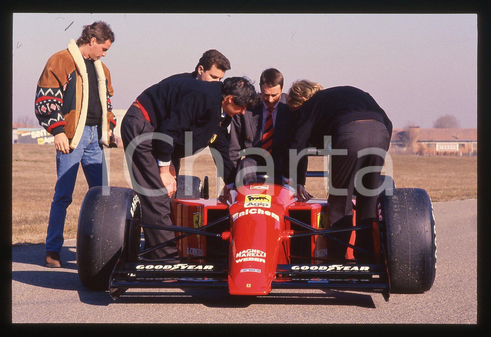 35mm vintage slide* 1989 FIORANO Nigel MANSELL Gerhard BERGER-FERRARI 640 F1 20