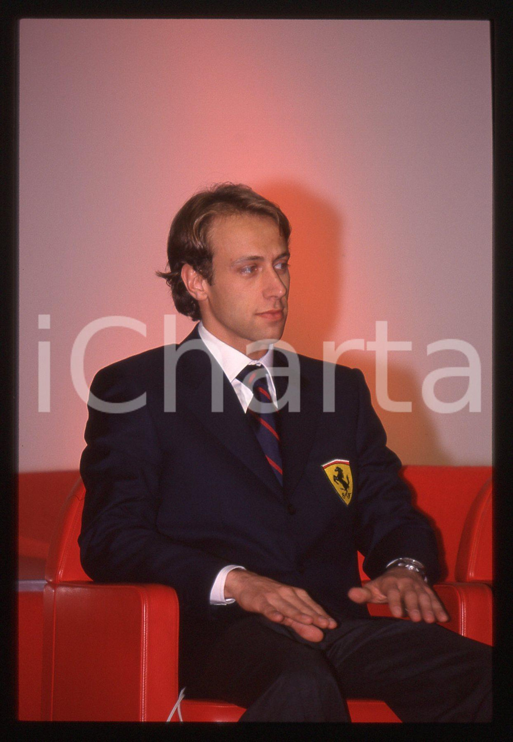 35mm vintage slide* 1998 MARANELLO Luca BADOER Presentazione FERRARI F300 (12)
