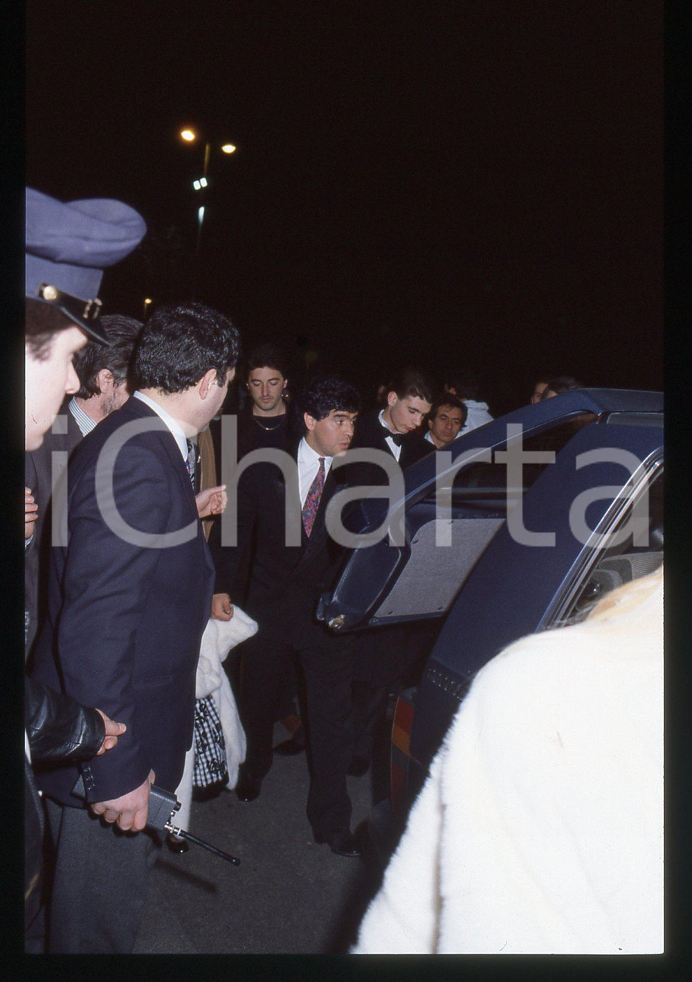 Fotografia d epoca originale 35mm vintage slide 1990 FESTIVAL SANREMO Diego Armando MARADONA  Ritratto 1