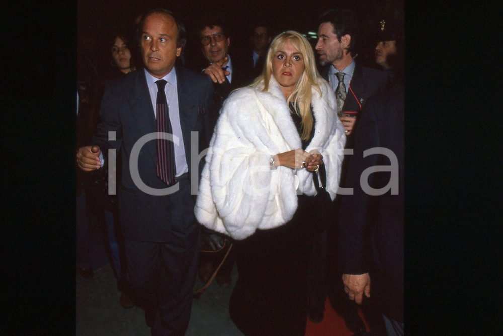 Fotografia d epoca originale 35mm vintage slide 1990 FESTIVAL DI SANREMO Claudia VILLAFANE  Ritratto 1