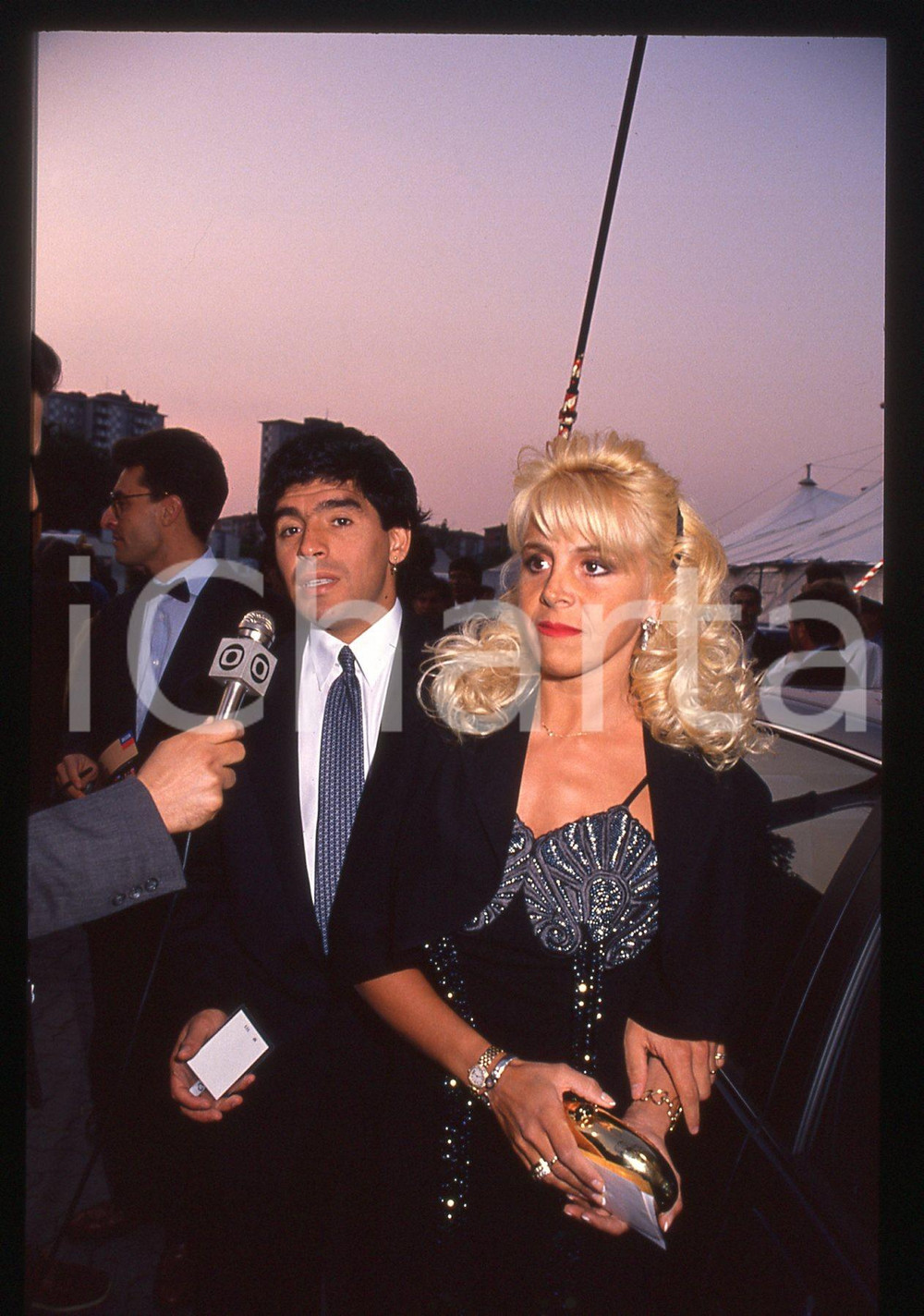 Fotografia d epoca originale 35mm vintage slide 1990 MILANO GalÃ  ITALIA  90 Diego MARADONA  Ritratto 26 1