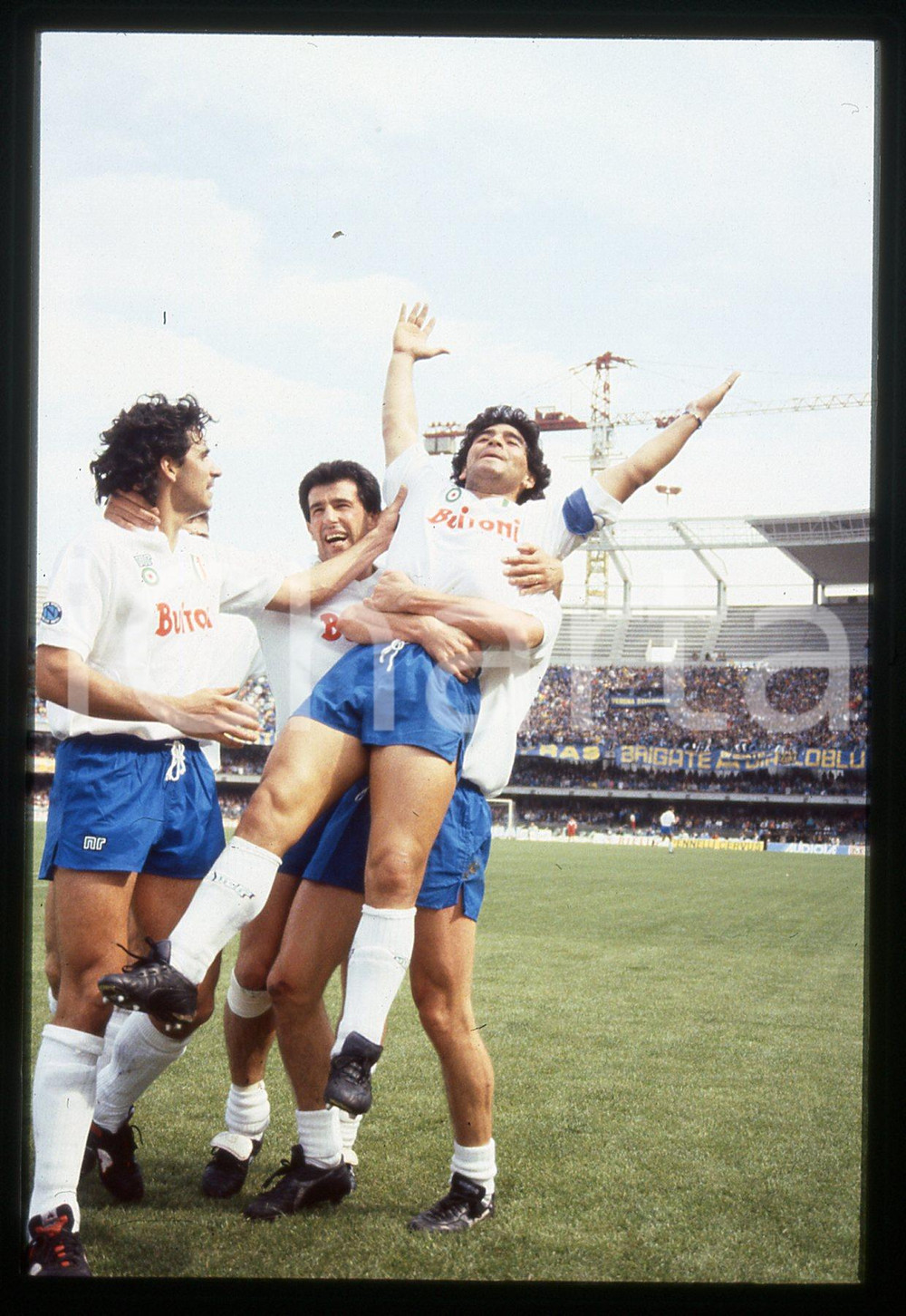 Fotografia d epoca originale 35mm vintage slide 1988 SERIE A VERONA NAPOLI 11 Diego Armando MARADONAGara 4 1