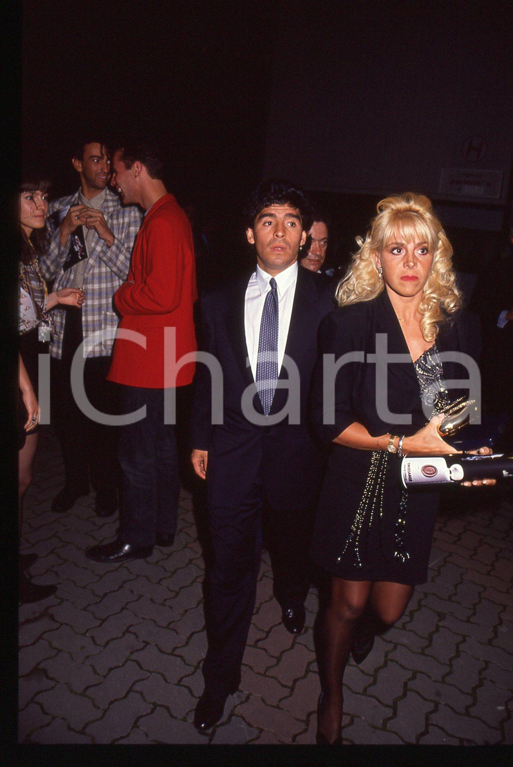 Fotografia d epoca originale 35mm vintage slide 1990 MILANO GalÃ  ITALIA  90 Diego MARADONA  Ritratto 29 1