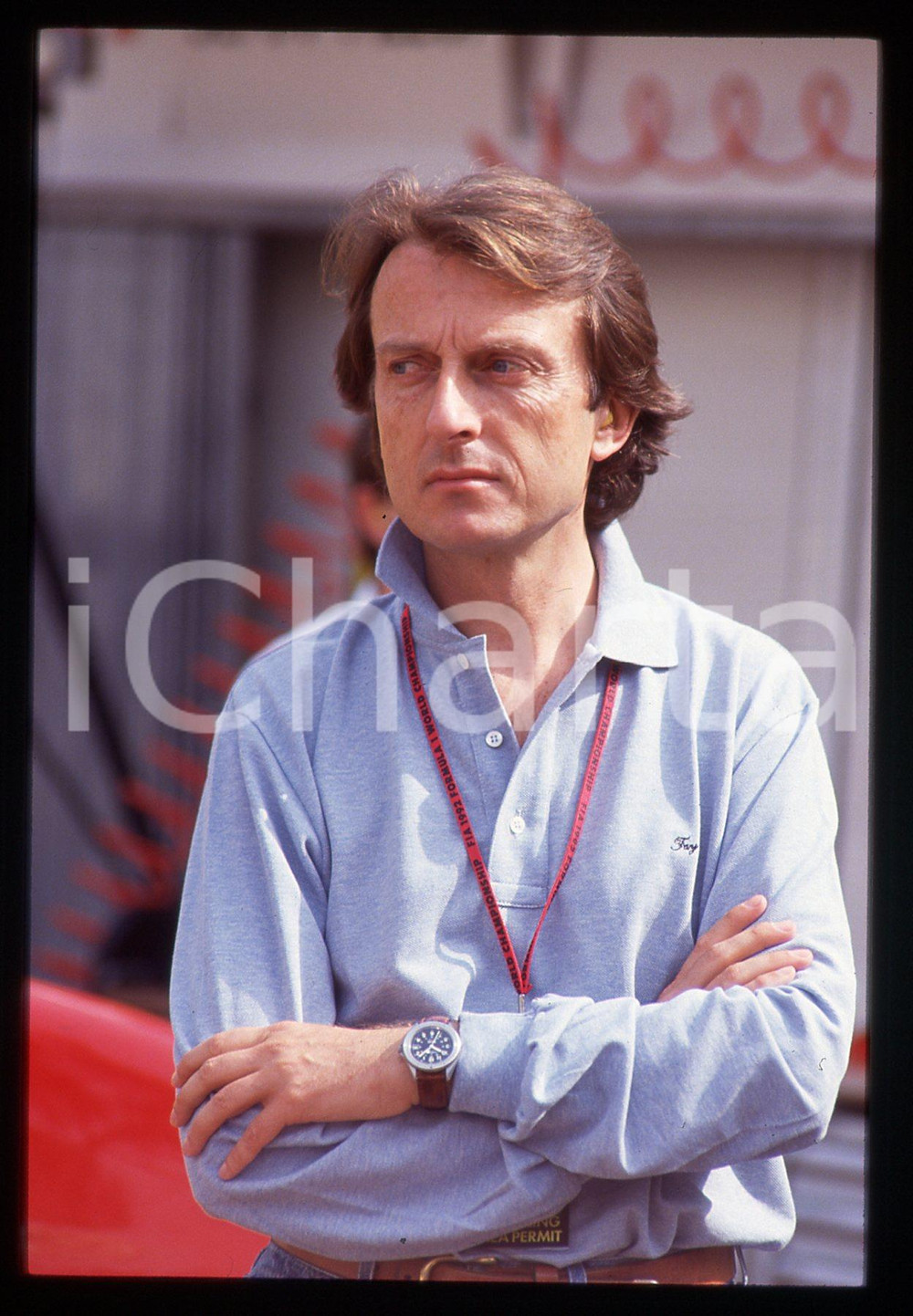 35mm vintage slide* 1992 FORMULA1 Luca CORDERO di MONTEZEMOLO scuderia FERRARI 6